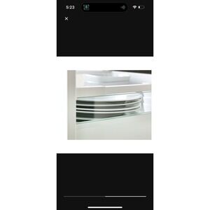 IKEA 302.388.59 Maximera Add On Side For Drawer, Medium, Glass 23 5/8"